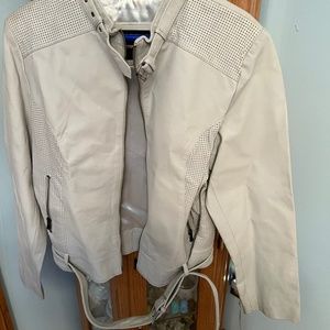 White Leather Jacket